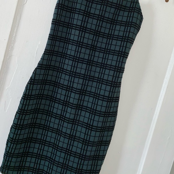 Spaghetti Strap Plaid Windsor Dress - Picture 2 of 5